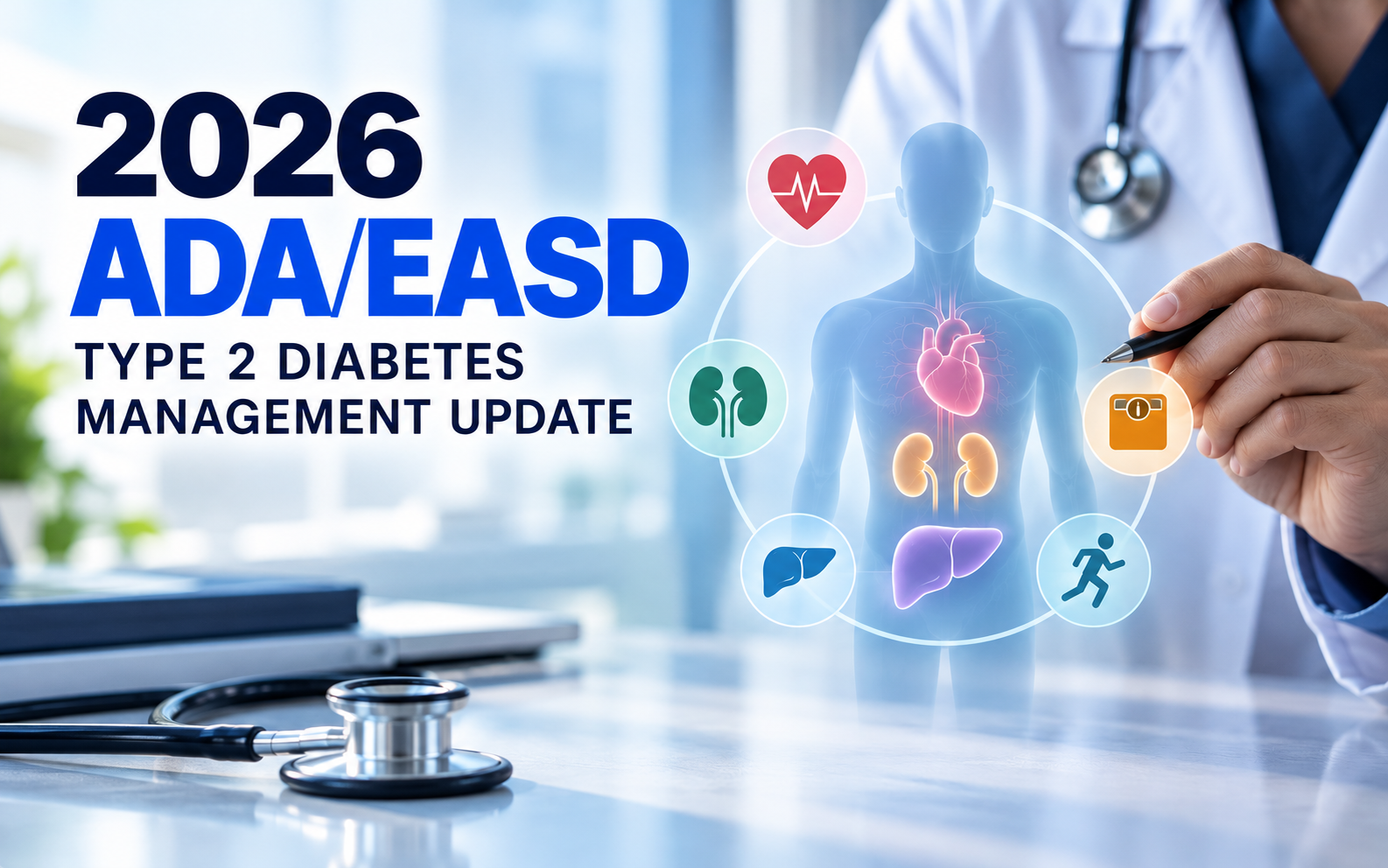 Mise à jour 2026 de la gestion du diabète de type 2 selon l’ADA/EASD : du contrôle du glucose à la protection précoce des organes